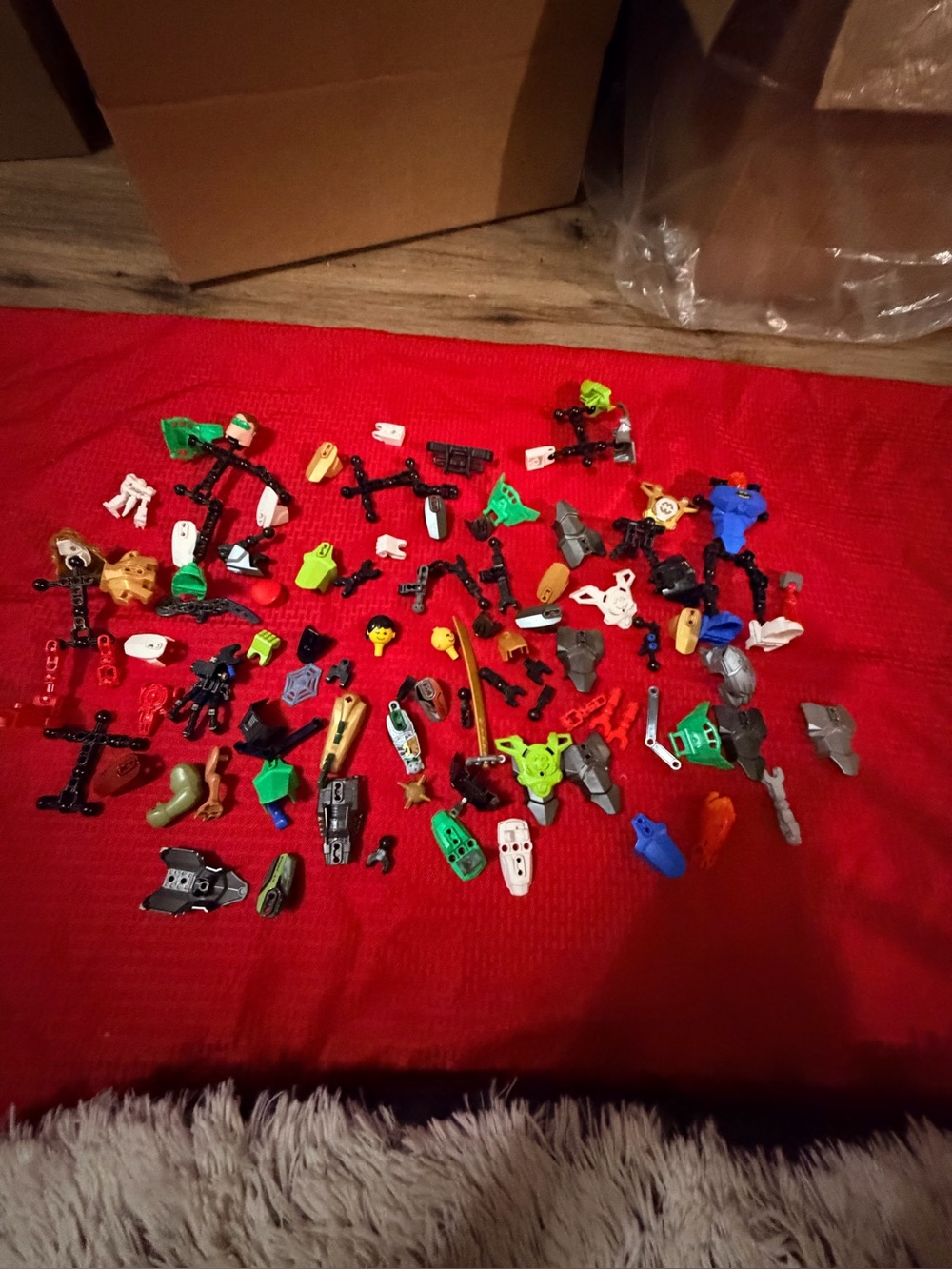 Bionicle and Hero parts mixed lot Lego